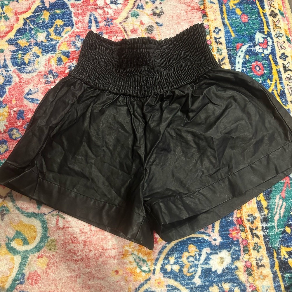 TCEC High Waist Black Women's Shorts